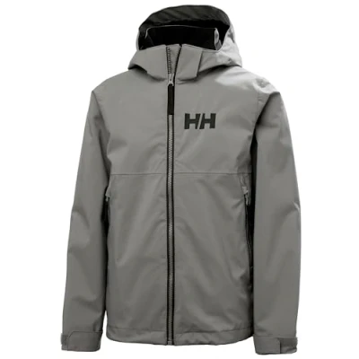 Abbildung von Helly Hansen Unisex Kinder Jr Rigging Rain Jacket, CONCRETE, 10 Jahre EU