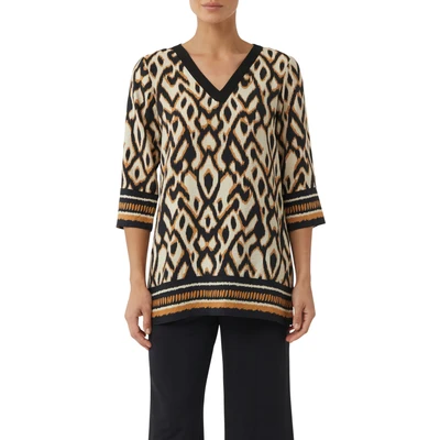 Abbildung von Comma Klassische Bluse, mit All Over Print