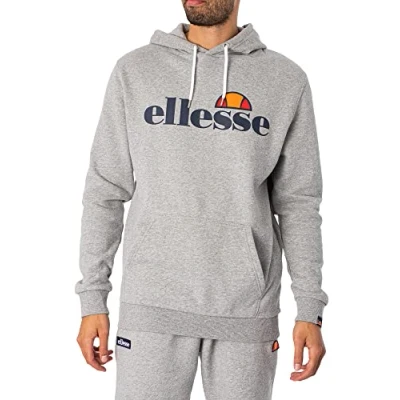 Abbildung von Ellesse Gottero Kapuzenpullover, Herren, Größe: Medium, Grey marl