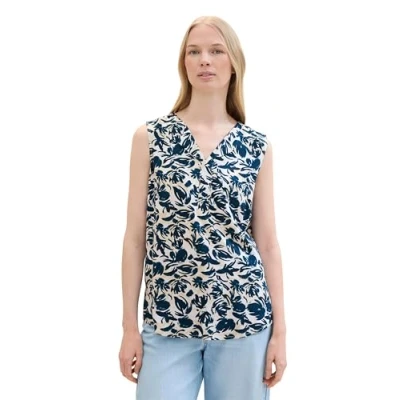 Abbildung von TOM Tailor Bluse, Damen, Größe: 36, Blue abstract floral design