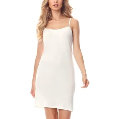 Abbildung von Merry Style Damen Unterkleid kurz Petticoat Knielänge einstellbare Träger MS10 203(Ecru, S)
