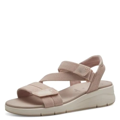 Abbildung von Tamaris Comfort Keilsandalette, Damen, Größe: 38, Rose Schuhe