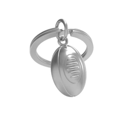 Abbildung von Metalmorphose MTM281 01 Schlüsselanhänger Fußball, metall, one size, Rugbyball