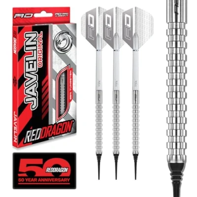 Abbildung von RED DRAGON Javelin Original 18g Softip Tungsten Darts Set with Flights and Stems