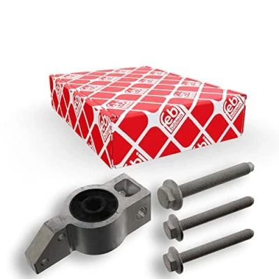 Abbildung von febi BILSTEIN 45891 Querlenkerlager mit Befestigungsmaterial Plus Vorderachse links, unten, hinten Aluminium Gummimetalllager VOLKSWAGEN: GOLF 6