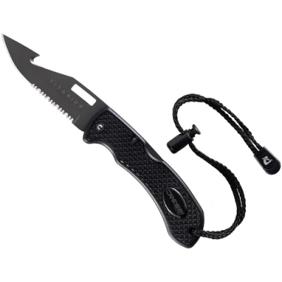 Abbildung von CRESSI Unisex Adult Chaku Knife Titanium/Black Tauchermesser, Schwarz/Titan Klinge, Einheitsgröße