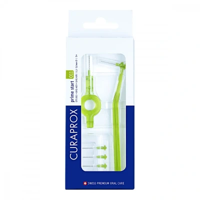 Abbildung von CURAPROX CPS prime start grün 011 5 Bürsten, 2 Halter