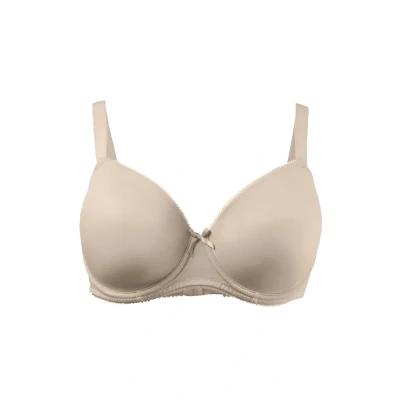 Abbildung von Ulla Popken Tshirt BH, Damen, Größe: 85E, Beige