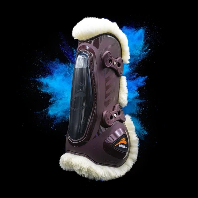 Abbildung von eQuick Sehnenschutz eShock Front Legend Fluffy Braun Warmblut