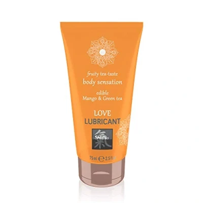 Abbildung von SHIATSU Essbares Gleitgel Auf Wasserbasis Mit Dem Erlesenen Geschmack Von Mango &amp; Grünen Tee, Verwöhnen Sie Ihre Sinne, 75 ml