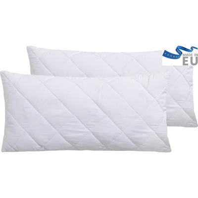 Abbildung von my home Kopfkissen »Microlux 40x80 cm, 80x80 cm« Füllung: Polyester Bezug: Spar Set, 2 Tlg., Stk. tlg. Kissen im Set