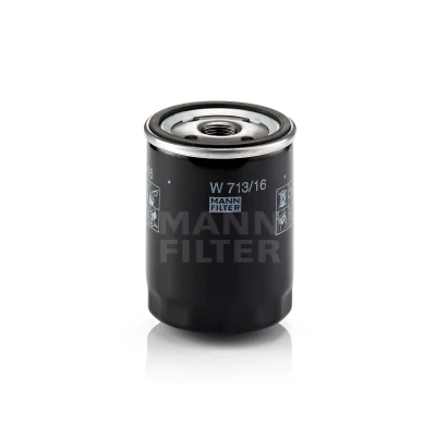 Abbildung von MANN FILTER W 713/16 Ölfilter M 20 X 1.5 mit einem Rücklaufsperrventil Anschraubfilter FIAT: Punto II Hatchback, Stilo Doblo I Estate