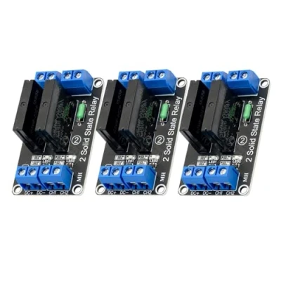 Abbildung von 3 x 2 Channel Relay Module 5V DC Solid State Compatible with Arduino and Raspberry Pi,Low Level Trigger Power Switch Board
