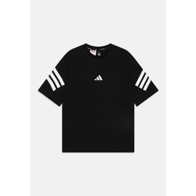 Abbildung von adidas Performance Future Icons 3 Stripes Junior Unisex Tshirt print für Kinder, Größe: 128, Black/white