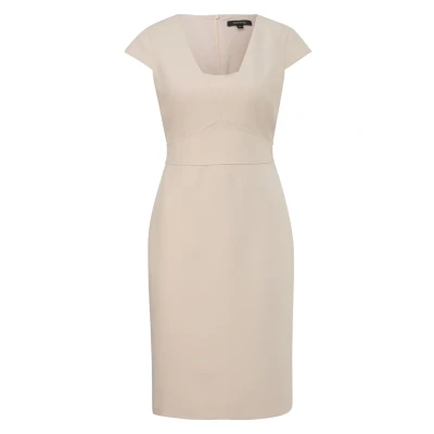 Abbildung von comma ROBE Etuikleid, Damen, Größe: 34, Beige
