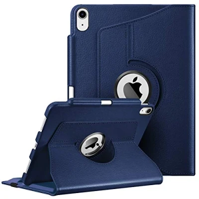 Abbildung von Fintie Hülle für iPad Air 11 Zoll 2024, 5. Generation 2022 / 4 2020 10.9 mit Pencil Halter 360 Grad verstellbare Schutzhülle Cover Standfunktion, Marineblau