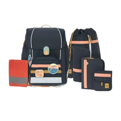 Abbildung von LÄSSIG School Set Boxy Unique Schulranzen 7tlg. Dark Blue Ocean Edition