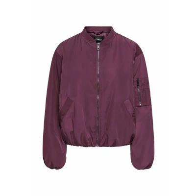 Abbildung von ONLY Onladel LIFE Bomberjacke, Damen, Größe: Medium, Mauve wine