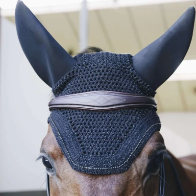 Abbildung von Kentucky Ohrnetz Wellington Sparkling Soundless Schwarz Warmblut