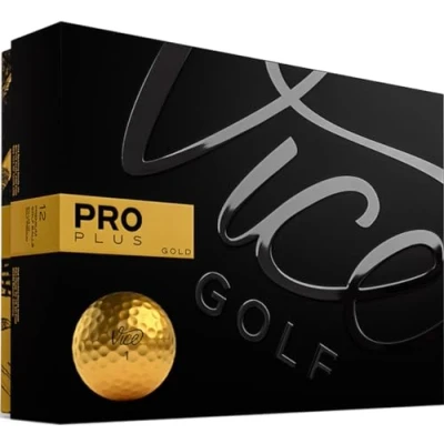 Abbildung von Vice Golf Limitierte Edition Pro Plus Golfbälle (Gold)
