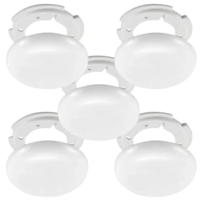 Abbildung von Kabelabdeckung Abzweigdose weiß Deckendose Abdeckdose Kabeldose Verteilerdose aufputz Baldachin Lampe Deckenrosette Blinddose Cable Cover ultraflach Ø 13cm, Höhe 1,5 cm (1x 130mm weiß)