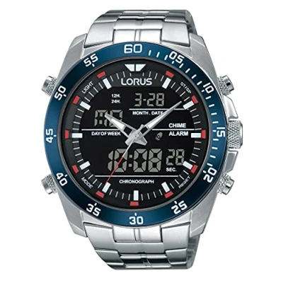 Abbildung von Lorus Herren Analog Digital Quarz Uhr mit Metall Armband RW623AX5