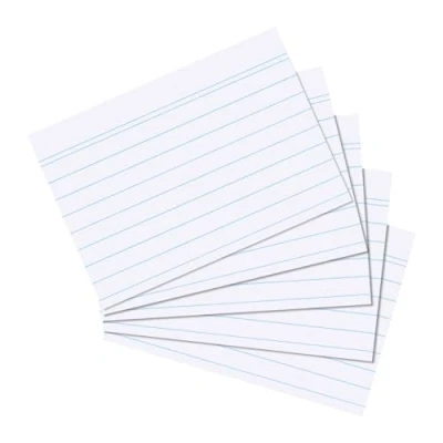 Abbildung von herlitz Karteikarte A5, liniert, weiß, 100 Stück