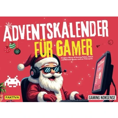 Abbildung von Adventskalender für Gamer: Unnützes Wissen &amp; Gaming Fakten, Rätsel und Mitmach Quests rund um Videospiele (Gaming Nonsense Die Bücher Serie Videospiele)