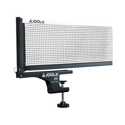 Abbildung von JOOLA 31008 Tischtennisnetz Easy Indoor Garnitur Freizeitsport Netzspannung verstellbar, Schwarz, 183 CM x 15,25