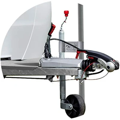 Abbildung von Cartrend Caravan 10166 Klemmhalter Klemmhalterung Deichselhalterung für Wäschespinne SAT Schüssel Mast an der Deichsel Stützrad