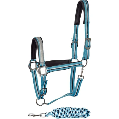 Abbildung von Harry&#039;s Horse Halfterset Mare Hellblau Warmblut