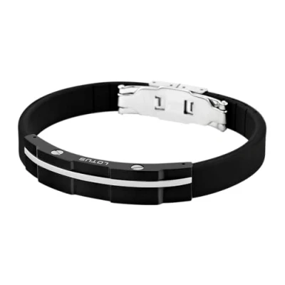 Abbildung von LOTUS STYLE Armband LS1316 2/2 Men In Black Edelstahl 216.00 mm für Herren