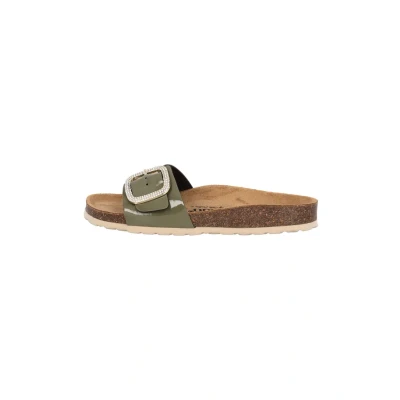 Abbildung von Palado by Sila Sahin Malta BX Pantolette flach, Damen, Größe: 41, Khaki lack Schuhe