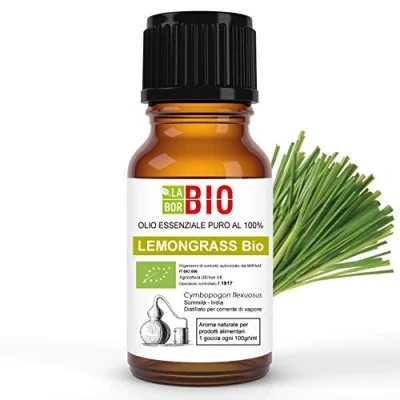 Abbildung von ZitronengrasÖl Bio Ätherisches Öl 100% Reines 10 ml Aromatherapie Kosmetik Therapeutische Laborbio
