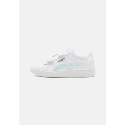 Abbildung von Puma Smash 3.0 HOLO 2.0 Unisex Sneaker low für Kinder, Größe: 30, White/mauve mist/silver Schuhe