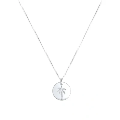 Abbildung von Elli PALM Beach Halskette silvercoloured, Damen, Größe: 45, Silver coloured