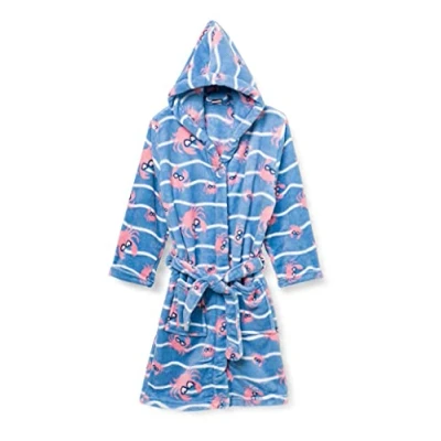 Abbildung von Playshoes Unisex Kinder Fleece Bademantel Morgenmantel, Krebs, 98/104