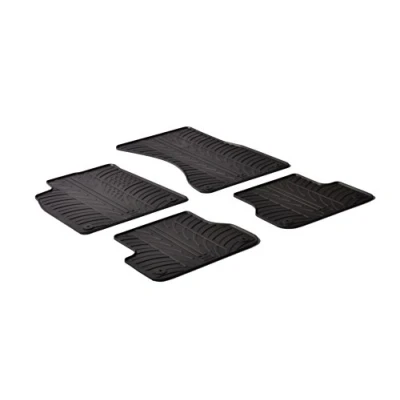 Abbildung von Gledring 0245 Fußmattensatz Gummi vorne und hinten 4 schwarz 750mm 550mm AUDI: A6 C7 Avant, Allroad, Saloon