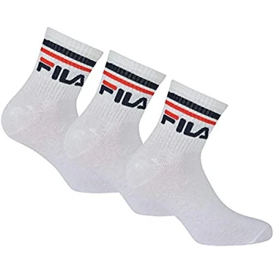 Abbildung von Fila Unisex Plain Quarter 6 PACK Socken, Größe: 35 38, White