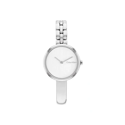 Abbildung von Calvin Klein Sculptural Uhr, Damen, Größe: One Size, silber