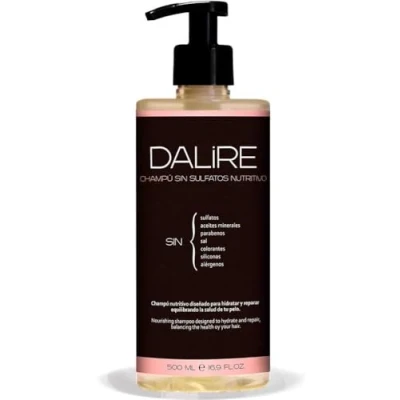 Abbildung von Bio Shampoo ohne Fetten von Dalire, Sulfate oder Silikone, DETOX Effekt, für trockenes, geschädigtes und gefärbtes Haar, empfohlen Dermatologen bei Juckreiz