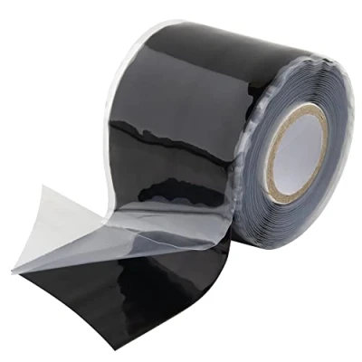 Abbildung von SeKi 5,0cm x 3 Meter selbstverschweißendes Silikonband Schwarz, Isolier Reperaturband wasserdicht für Schlauchreparatur, Kabelreparatur; wasserdichte Reparaturen