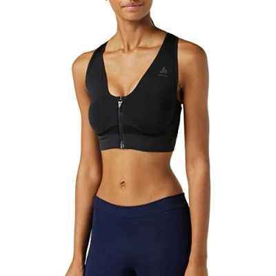 Abbildung von ODLO Sportbh mit starker Stützkraft, Damen, Größe: XL, Black