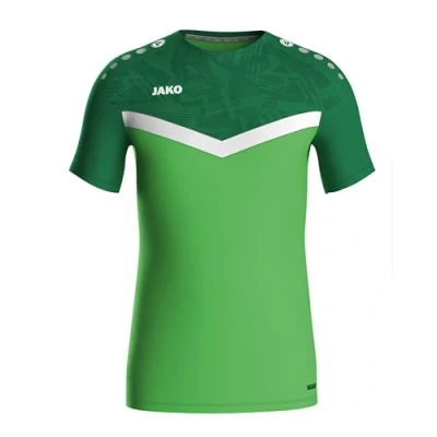 Abbildung von JAKO Iconic T Shirt Soft Green, Sportgrün, Gr.S Funktionsshirt Herren Kurzarm, Nachhaltiges Sport aus 100% recyceltem Polyester, Feuchtigkeitstransportierend und atmungsaktiv