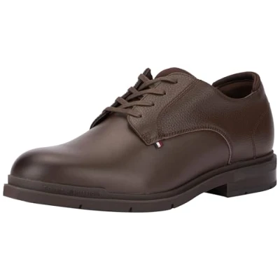 Abbildung von Tommy Hilfiger Pebble Grain Derby BusinessSchnürer, Herren, Größe: 40, Cocoa Schuhe