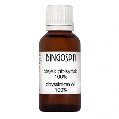 Abbildung von Anti Aging Pflegendes Abessinier Öl fur Hautverbesserung, Hautbefeuchtung, Hauthydration und Hautelastizität, Haarpflege trockenes Haar, Haarspitzen 30 ml BINGOSPA