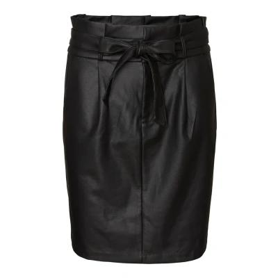 Abbildung von Vero Moda Vmeva Paperbag Bleistiftrock, Damen, Größe: Small, Black