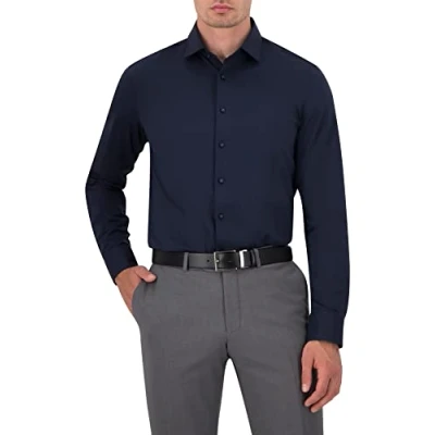 Abbildung von Olymp Level Five BODY FIT 24/SEVEN Businesshemd, Herren, Größe: 38, Marine