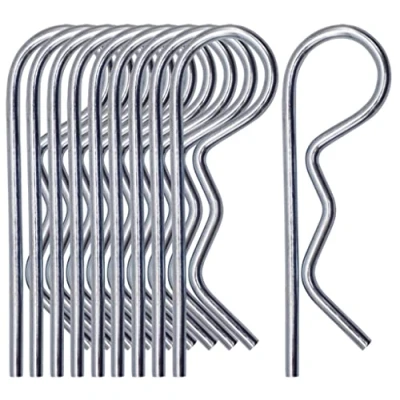 Abbildung von SKIR&#039;CO (10 Stück) Federsplinte aus verzinktem Stahl 2 mm, R Clips, förmiger Federsplint
