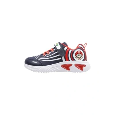 Abbildung von Geox Light UP Nintendo Super Mario Assister BOY Sneaker low für Kinder, Größe: 36, Navy/red Schuhe